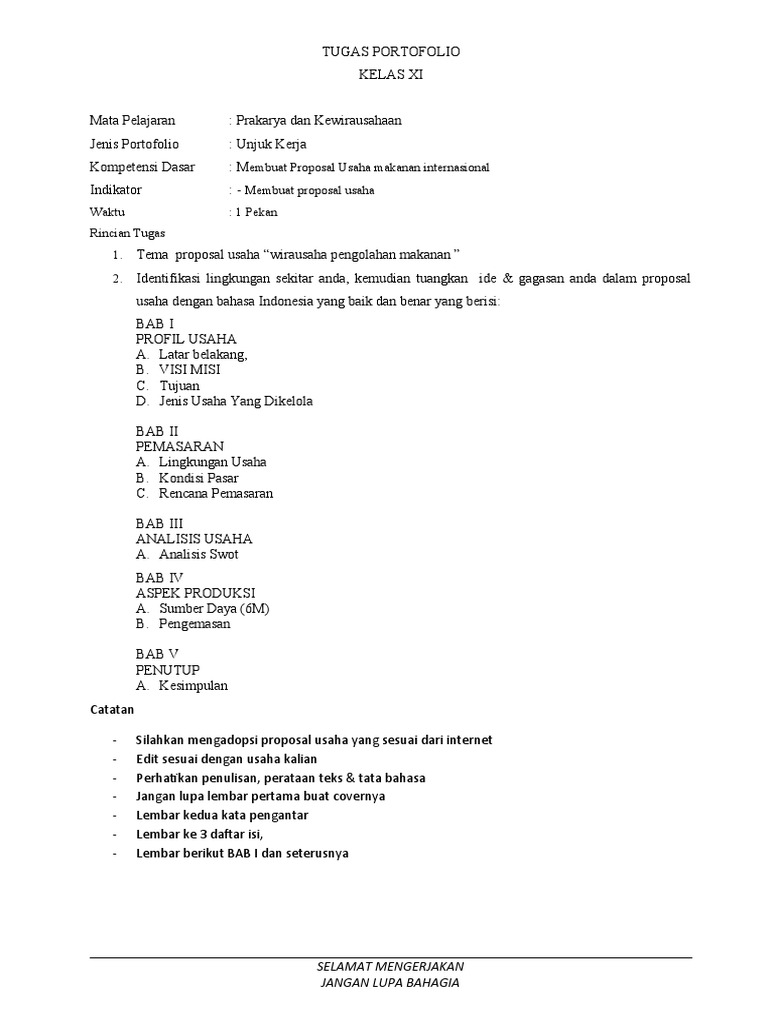 Detail Contoh Portofolio Bisnis Nomer 33