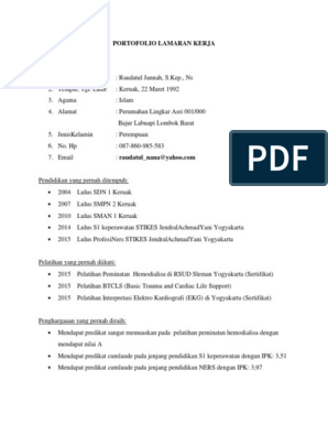 Detail Contoh Portofolio Kerja Nomer 56