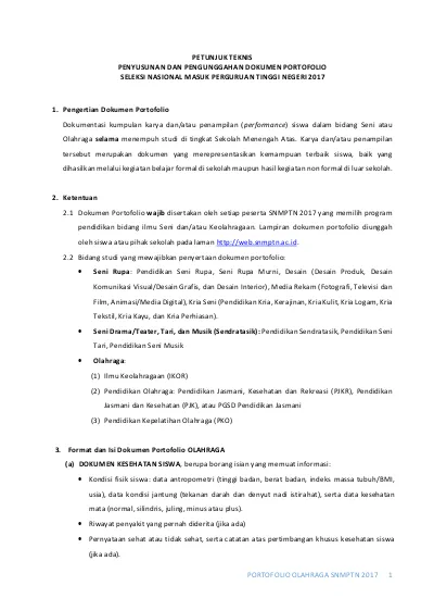 Detail Contoh Portofolio Olahraga Nomer 26