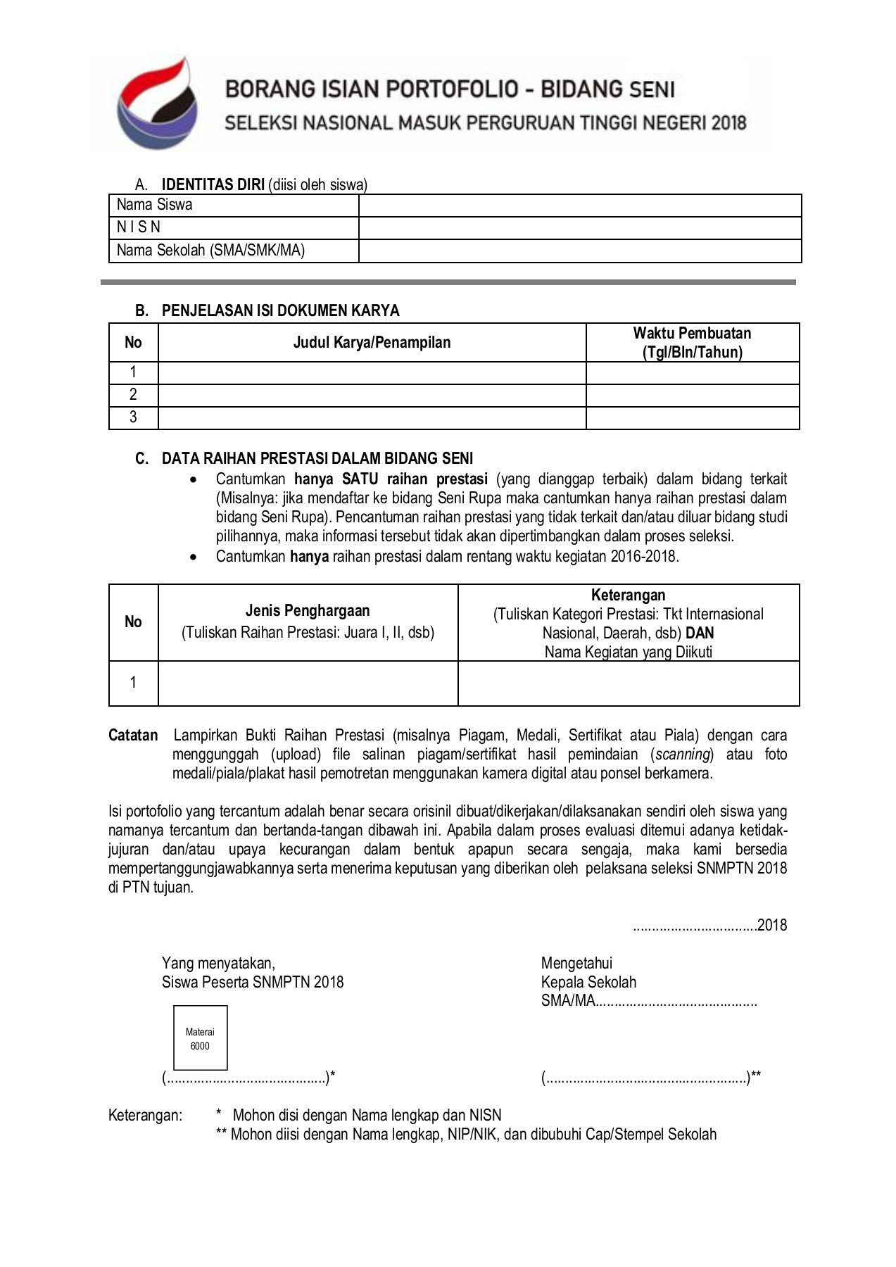 Detail Contoh Portofolio Seni Rupa Nomer 34