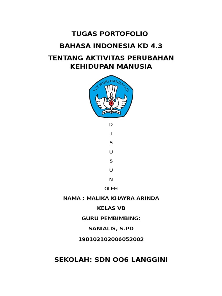 Detail Contoh Portofolio Siswa Sma Nomer 8