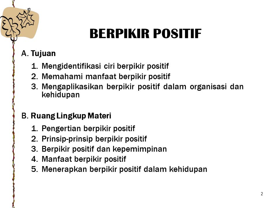 Detail Contoh Positif Thinking Nomer 49