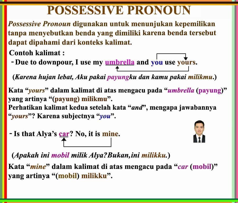 Detail Contoh Possessive Pronoun Nomer 46