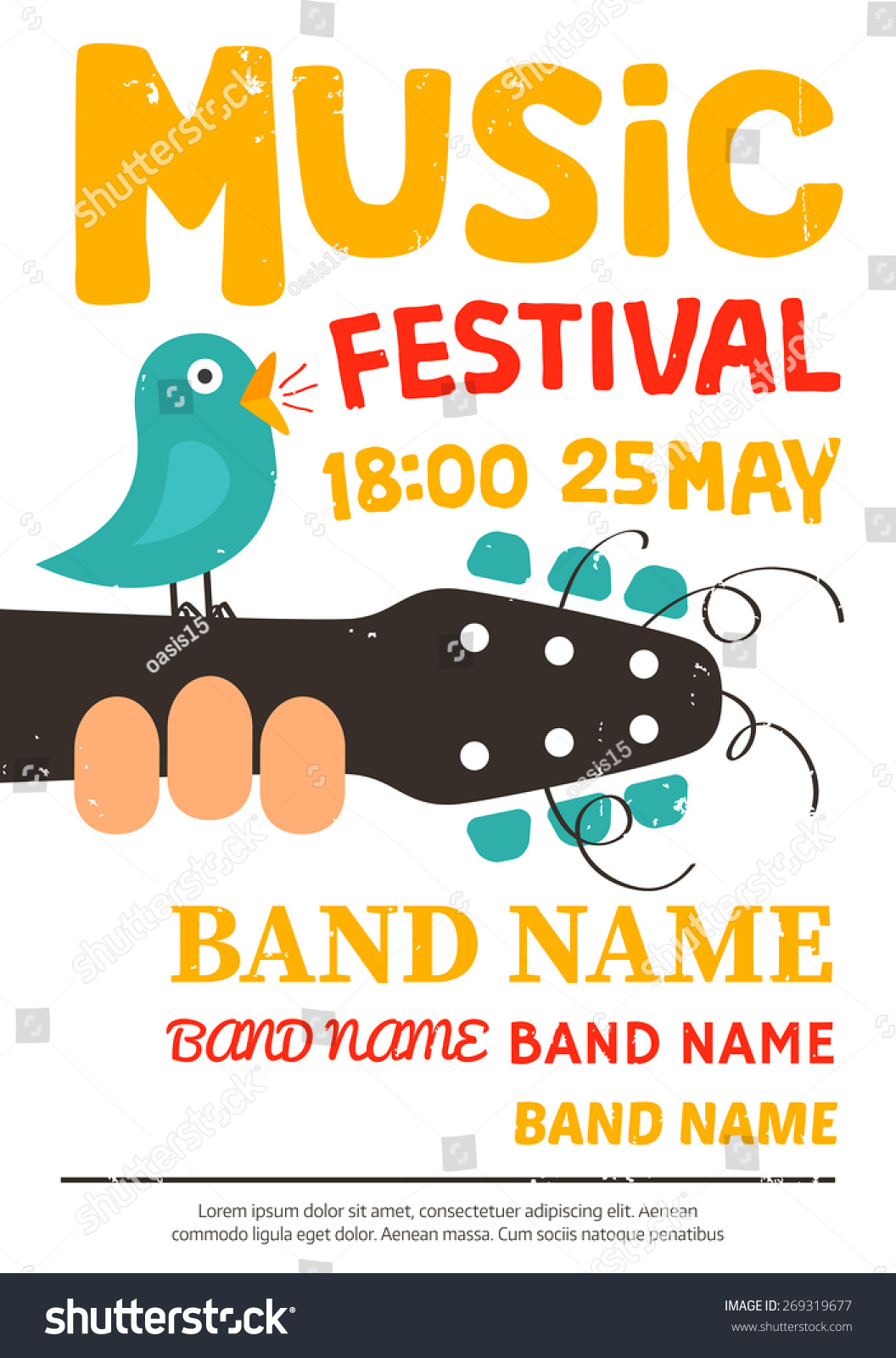 Detail Contoh Poster Festival Band Nomer 28