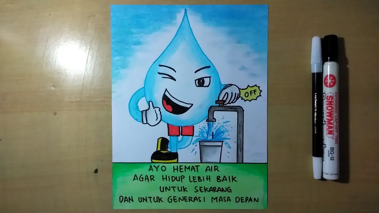 Detail Contoh Poster Gambar Poster Hemat Air Yang Mudah Dan Bagus Nomer 4