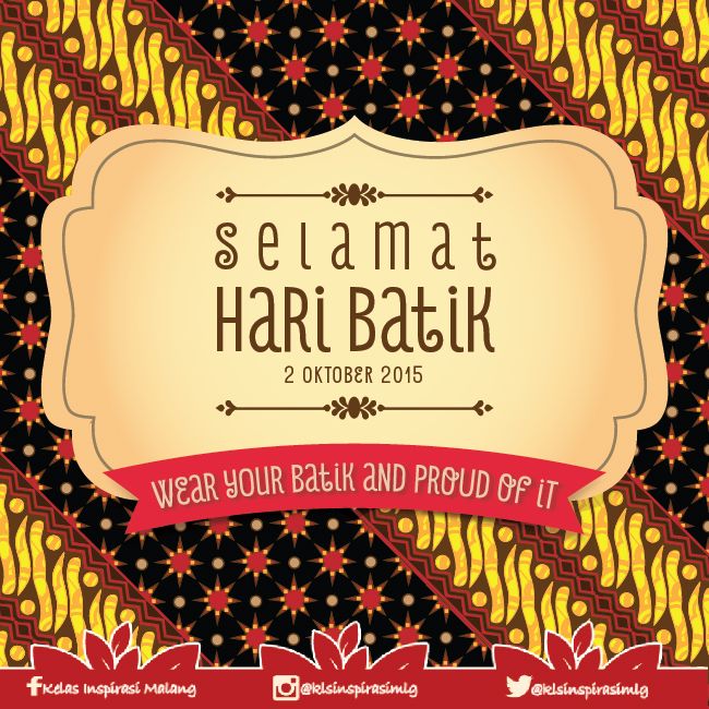 Detail Contoh Poster Hari Batik Nasional Nomer 3