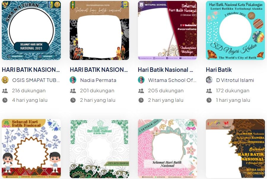 Detail Contoh Poster Hari Batik Nasional Nomer 22