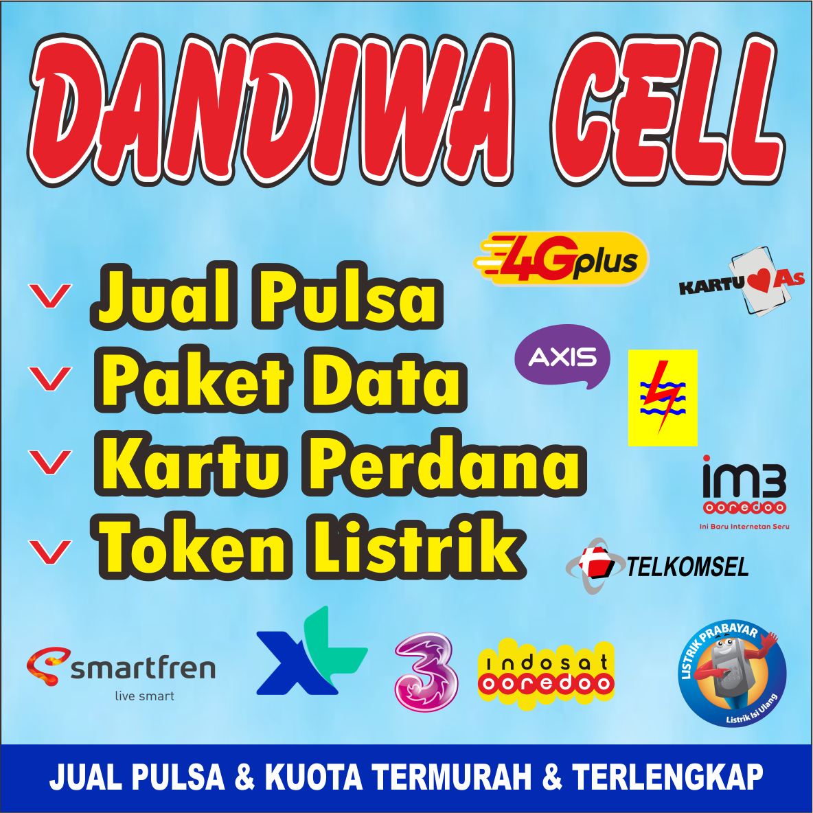 Detail Contoh Poster Jualan Pulsa Nomer 4