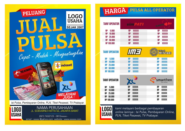 Detail Contoh Poster Jualan Pulsa Nomer 50