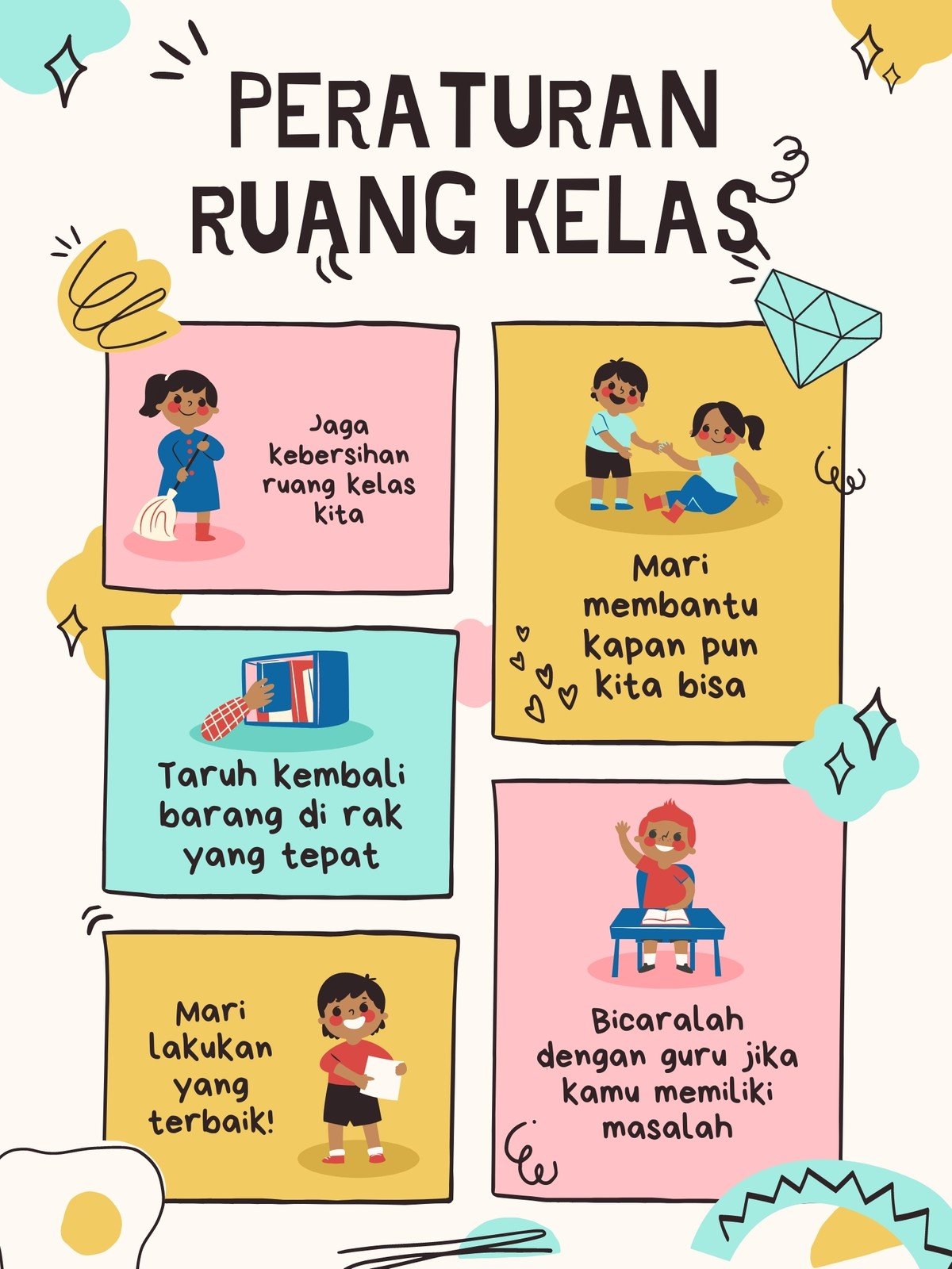 Contoh Poster Kelas - KibrisPDR