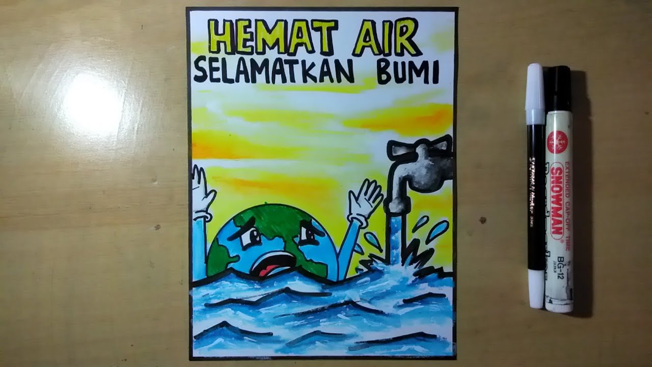 Detail Contoh Poster Poster Hemat Air Yang Bagus Dan Mudah Nomer 7