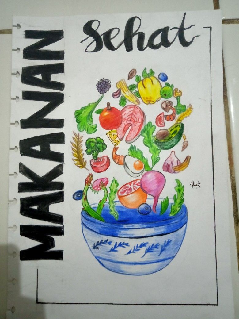 Detail Contoh Poster Tentang Makanan Sehat Nomer 16