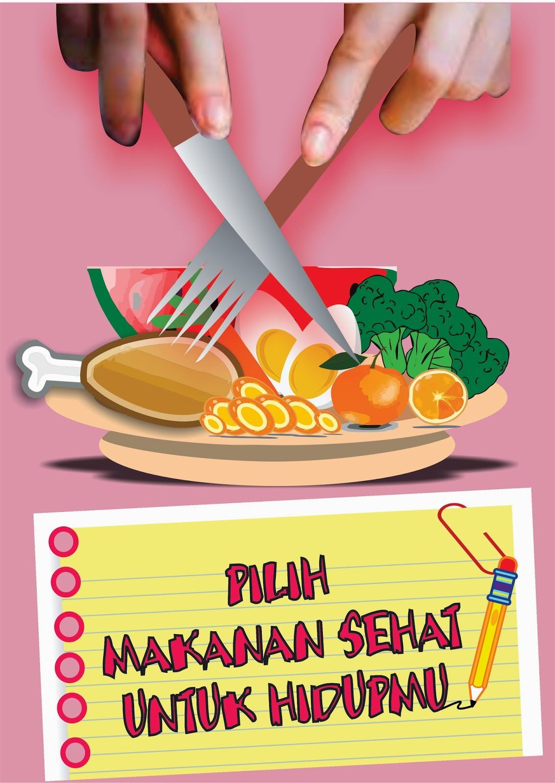 Detail Contoh Poster Tentang Makanan Sehat Nomer 6