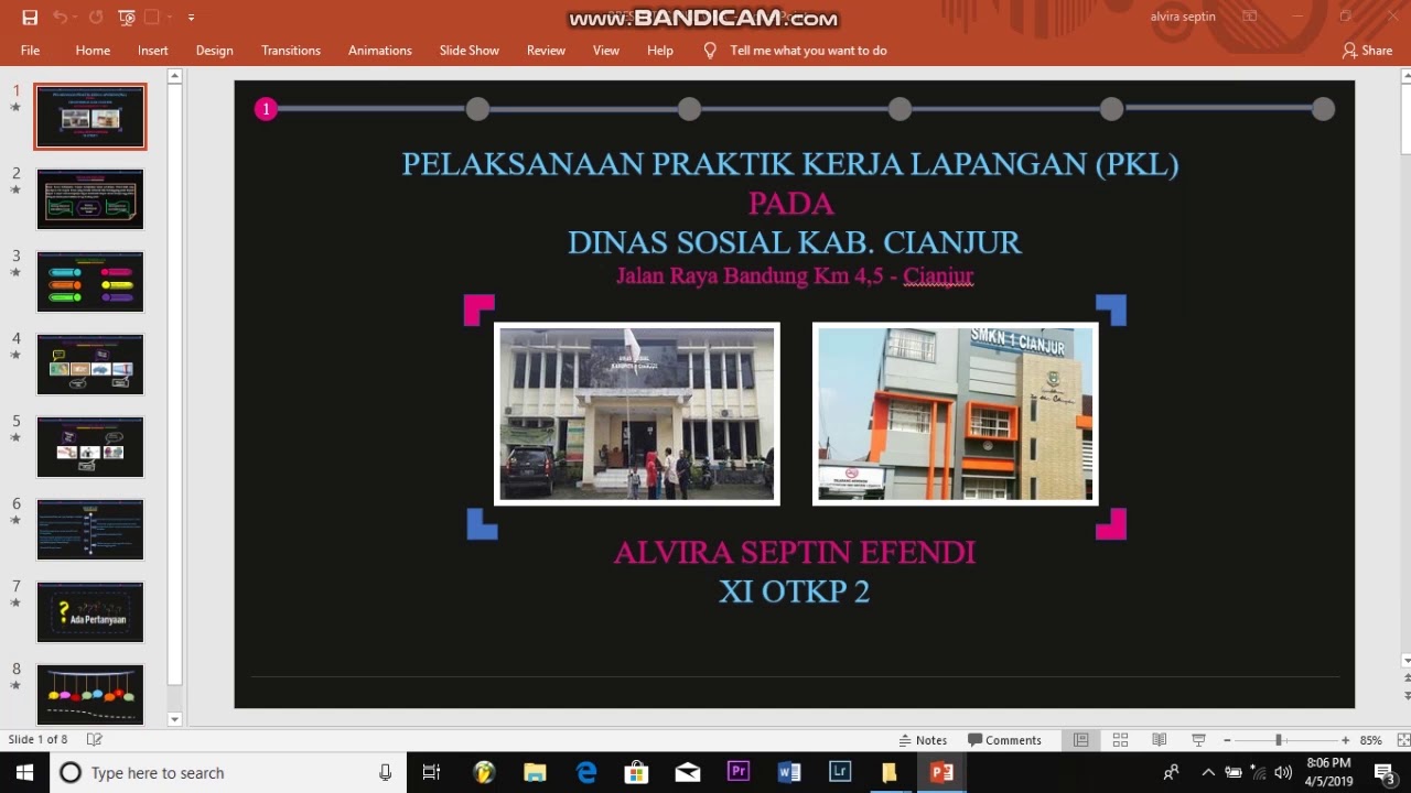 Detail Contoh Power Point Laporan Pkl Nomer 2