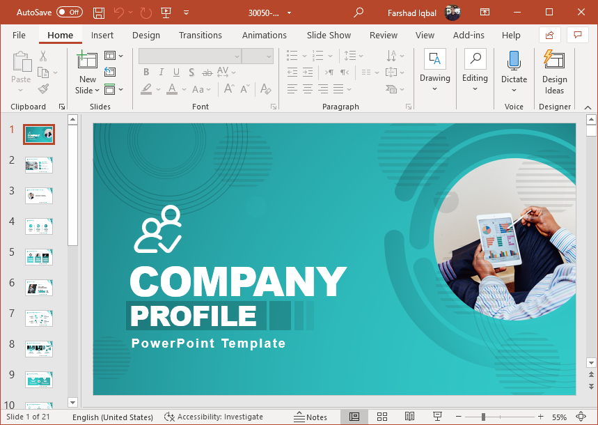 Detail Contoh Powerpoint Company Profile Nomer 16