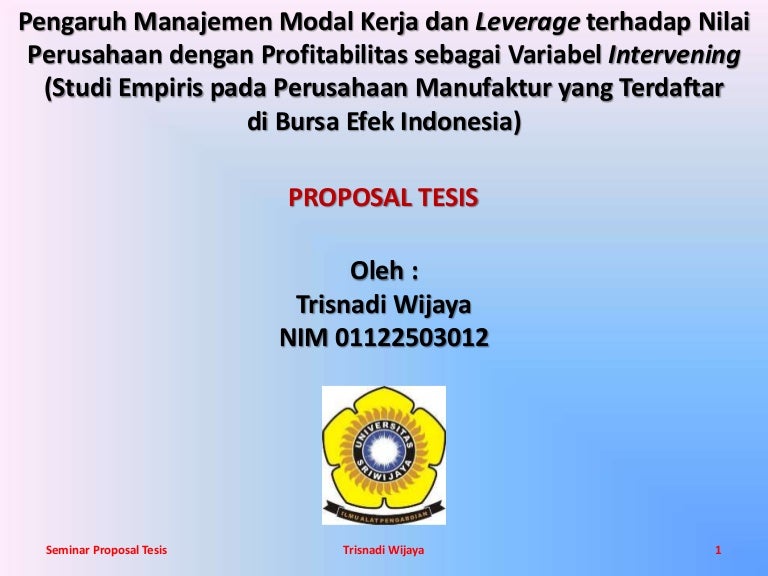 Contoh Powerpoint Proposal Penelitian - KibrisPDR