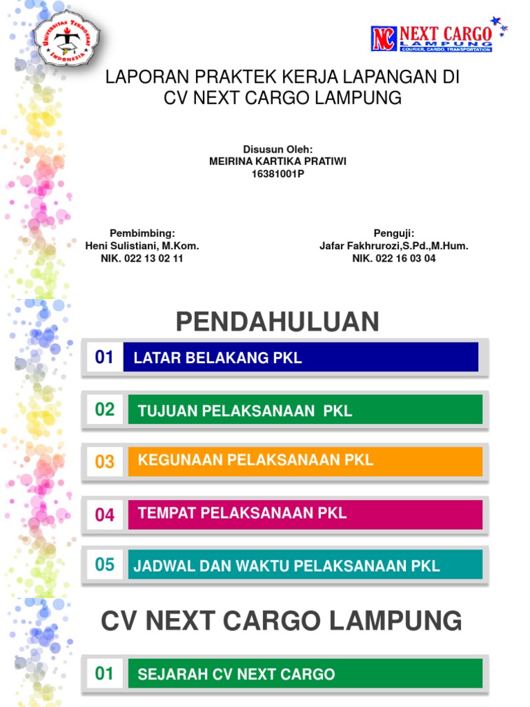 Contoh ppt laporan pkl mahasiswa 56 koleksi gambar