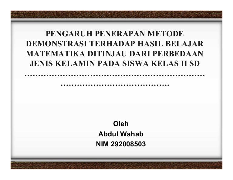 Detail Contoh Ppt Sidang Skripsi Pendidikan Matematika Nomer 3