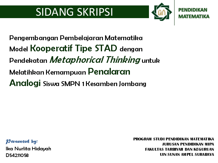 Detail Contoh Ppt Sidang Skripsi Pendidikan Matematika Nomer 8