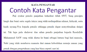 Detail Contoh Prakata Laporan Nomer 37