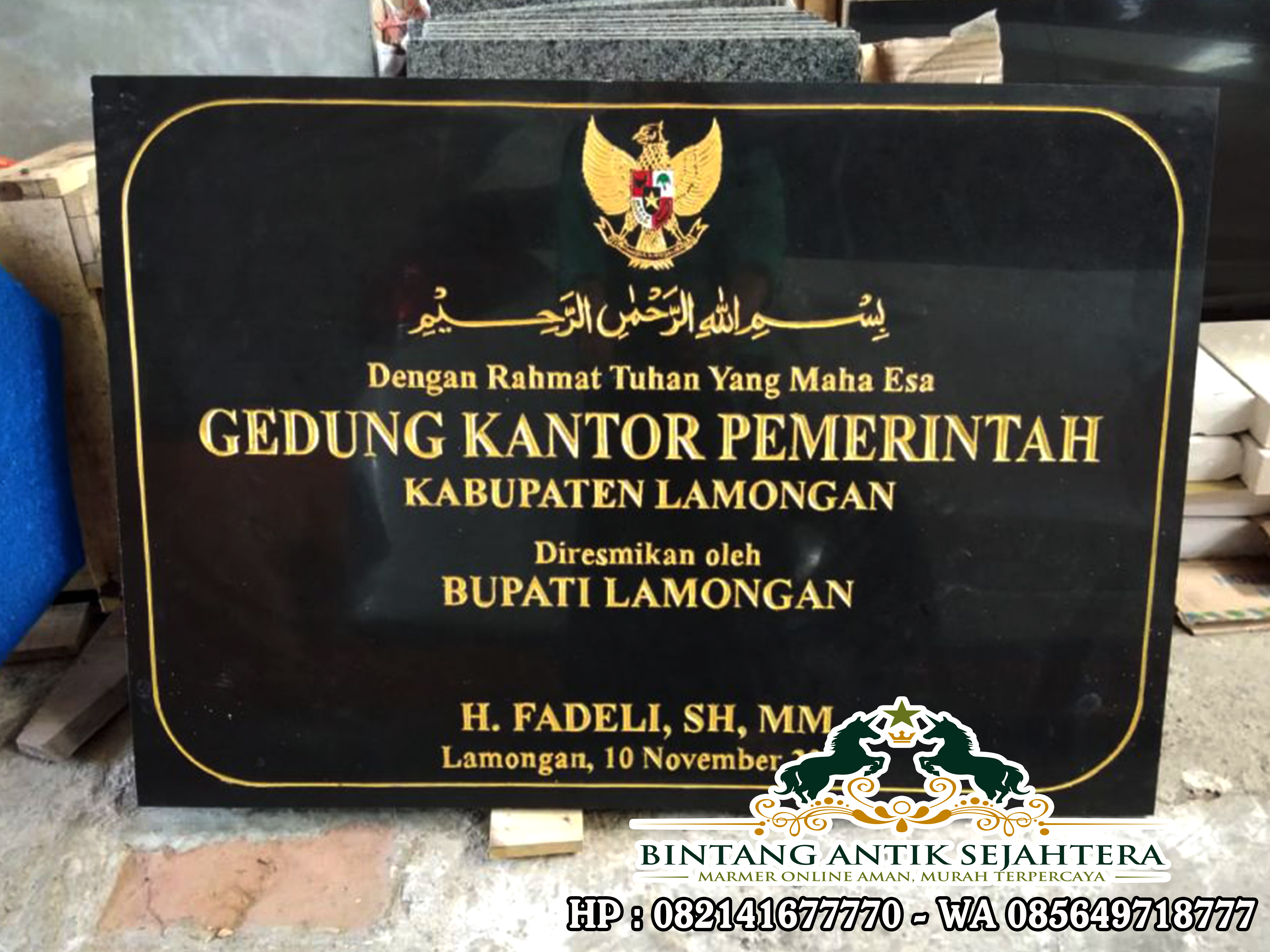 Contoh Prasasti Peresmian - KibrisPDR
