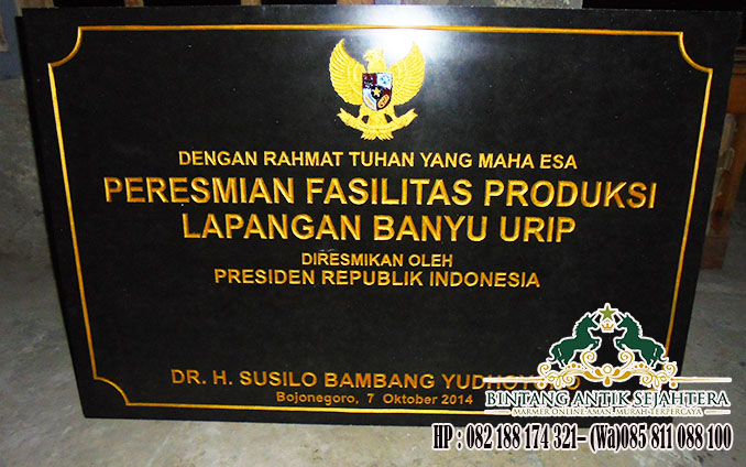 Detail Contoh Prasasti Peresmian Nomer 12
