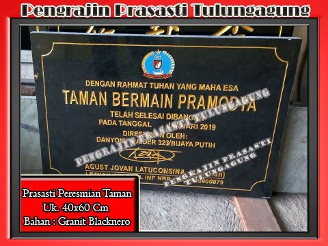 Detail Contoh Prasasti Peresmian Nomer 22