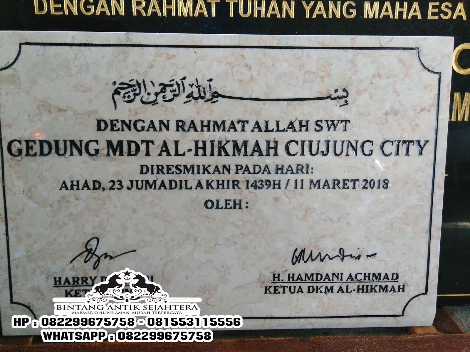 Detail Contoh Prasasti Peresmian Nomer 23