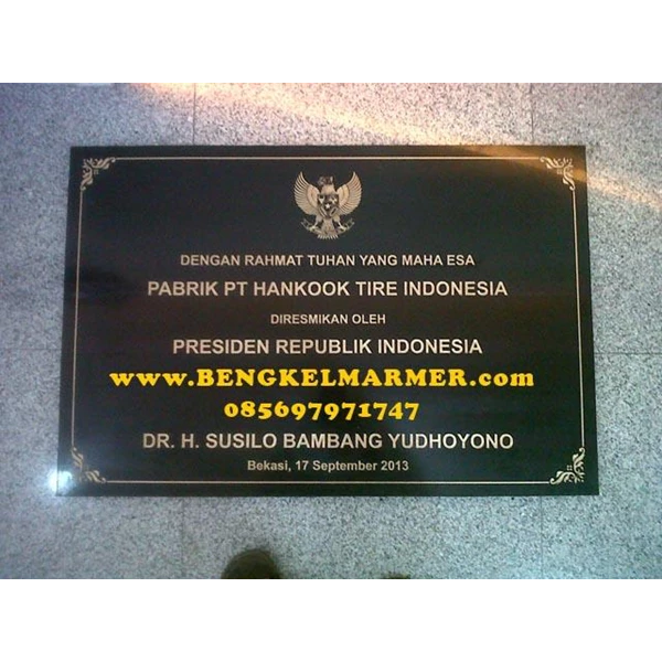 Detail Contoh Prasasti Peresmian Nomer 26