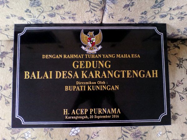 Detail Contoh Prasasti Peresmian Nomer 4