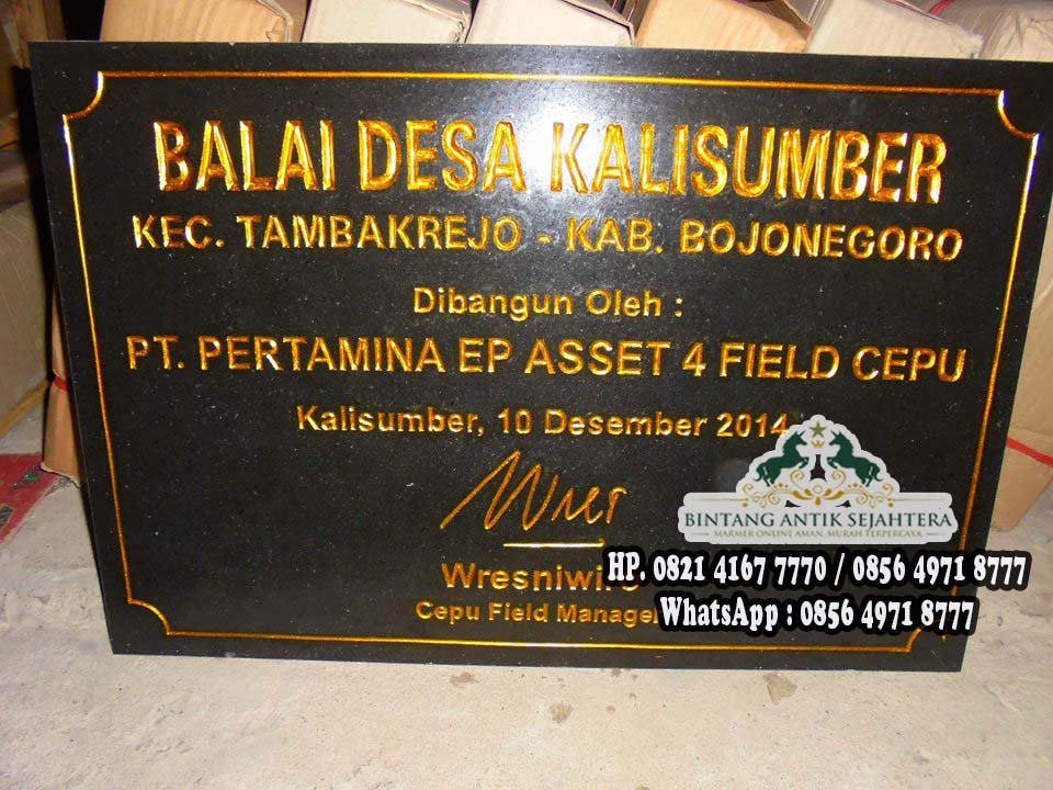 Detail Contoh Prasasti Peresmian Nomer 33
