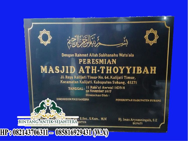 Detail Contoh Prasasti Peresmian Nomer 38