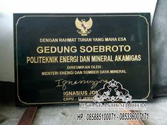 Detail Contoh Prasasti Peresmian Nomer 45