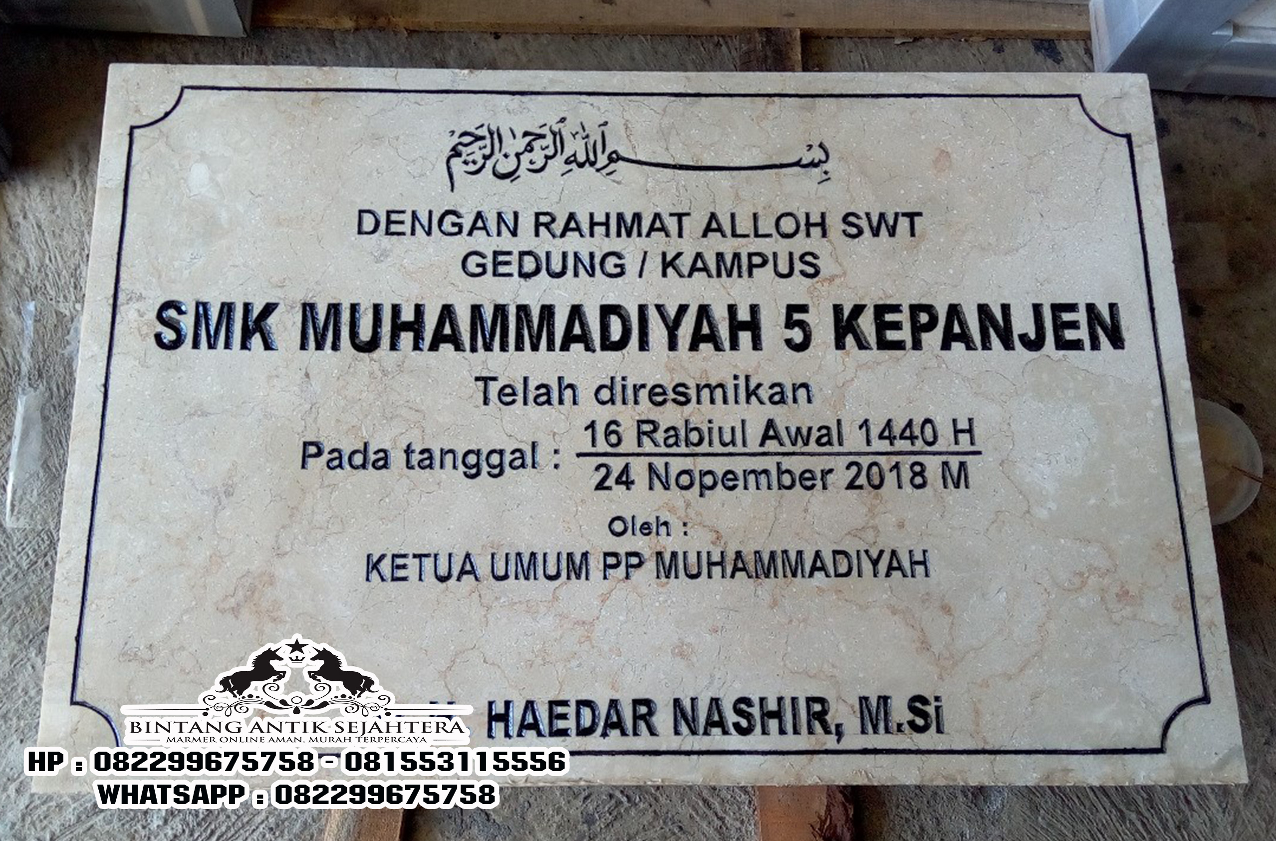 Detail Contoh Prasasti Peresmian Nomer 51