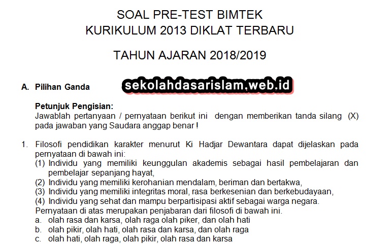 Detail Contoh Pre Test Dan Post Test Nomer 13