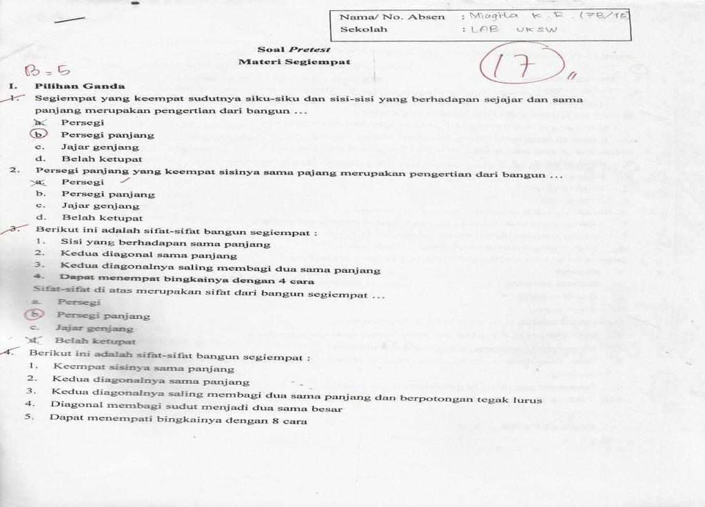 Detail Contoh Pre Test Dan Post Test Nomer 23