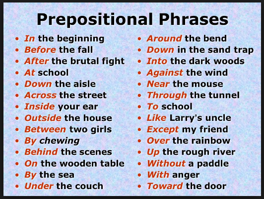 Detail Contoh Prepositional Phrase Nomer 8