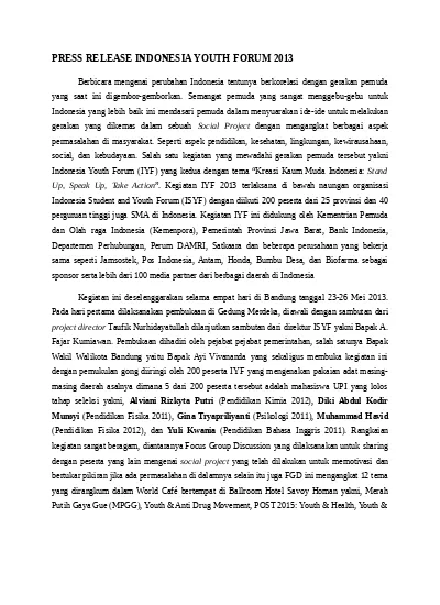 Detail Contoh Press Conference Nomer 47