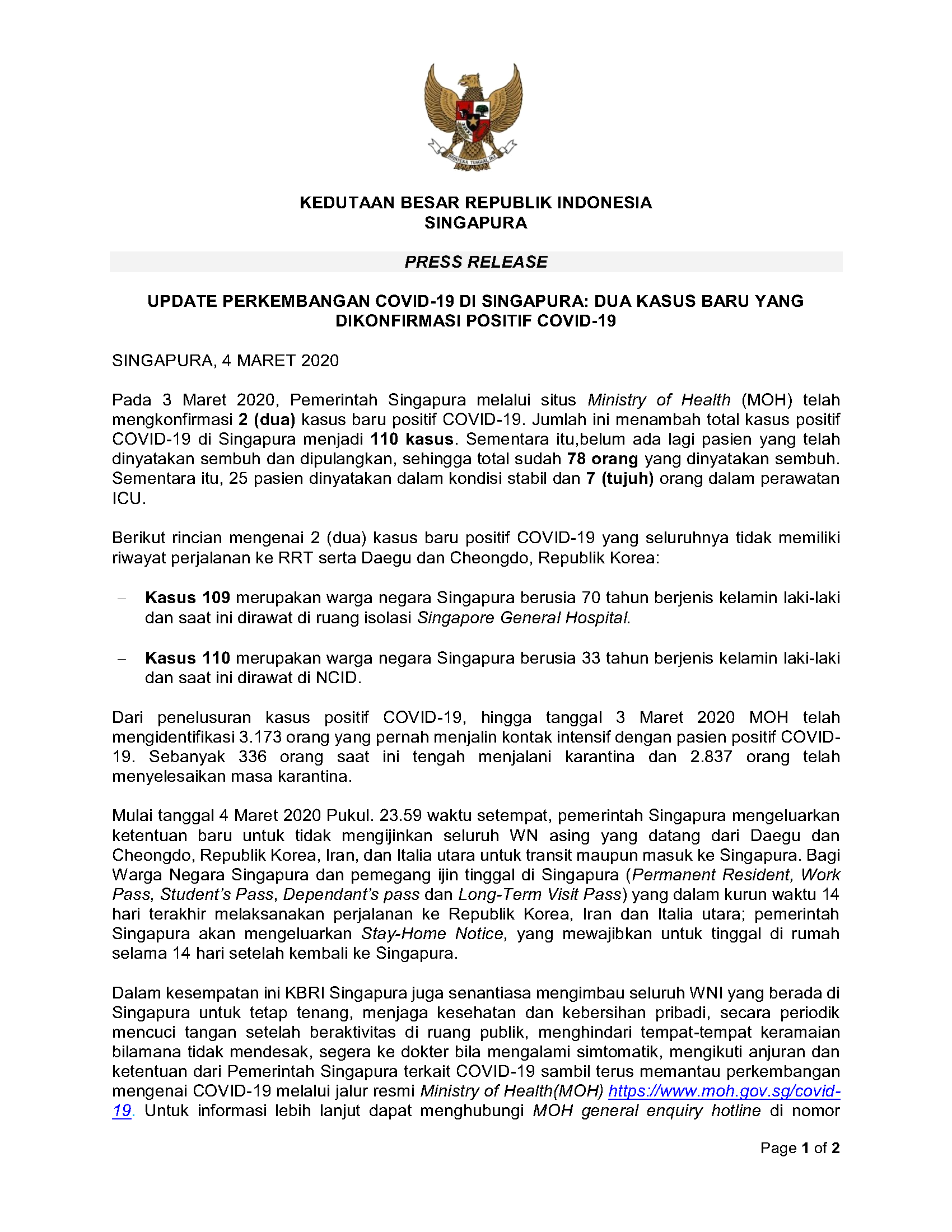 Detail Contoh Press Release Nomer 3