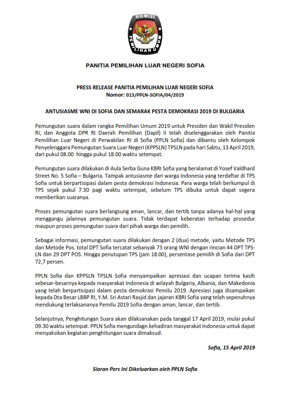 Detail contoh press release pemerintahan koleksi nomer 1