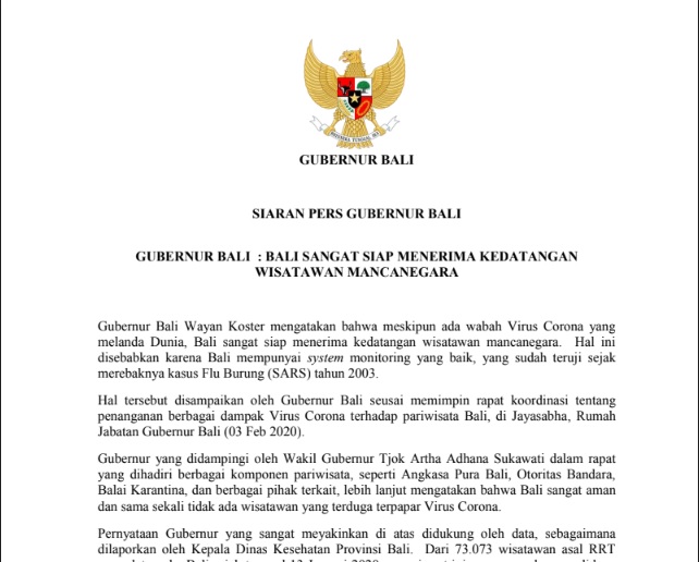 Detail Contoh Press Release Pemerintahan Nomer 11