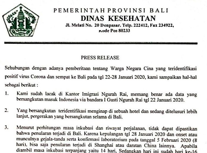 Detail Contoh Press Release Pemerintahan Nomer 17