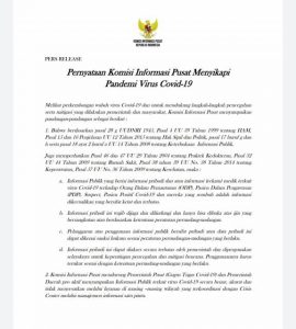 Detail Contoh Press Release Pemerintahan Nomer 42