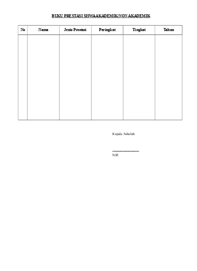 Detail Contoh Prestasi Akademik Dan Non Akademik Nomer 21