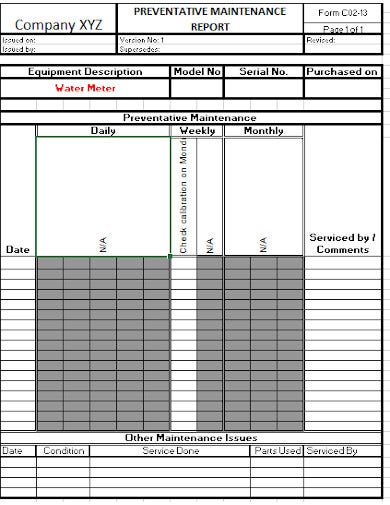 Detail Contoh Preventive Maintenance Nomer 17