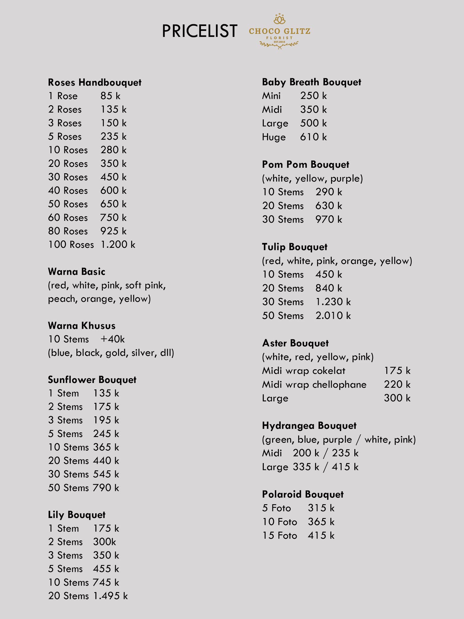 Detail Contoh Price List Nomer 53