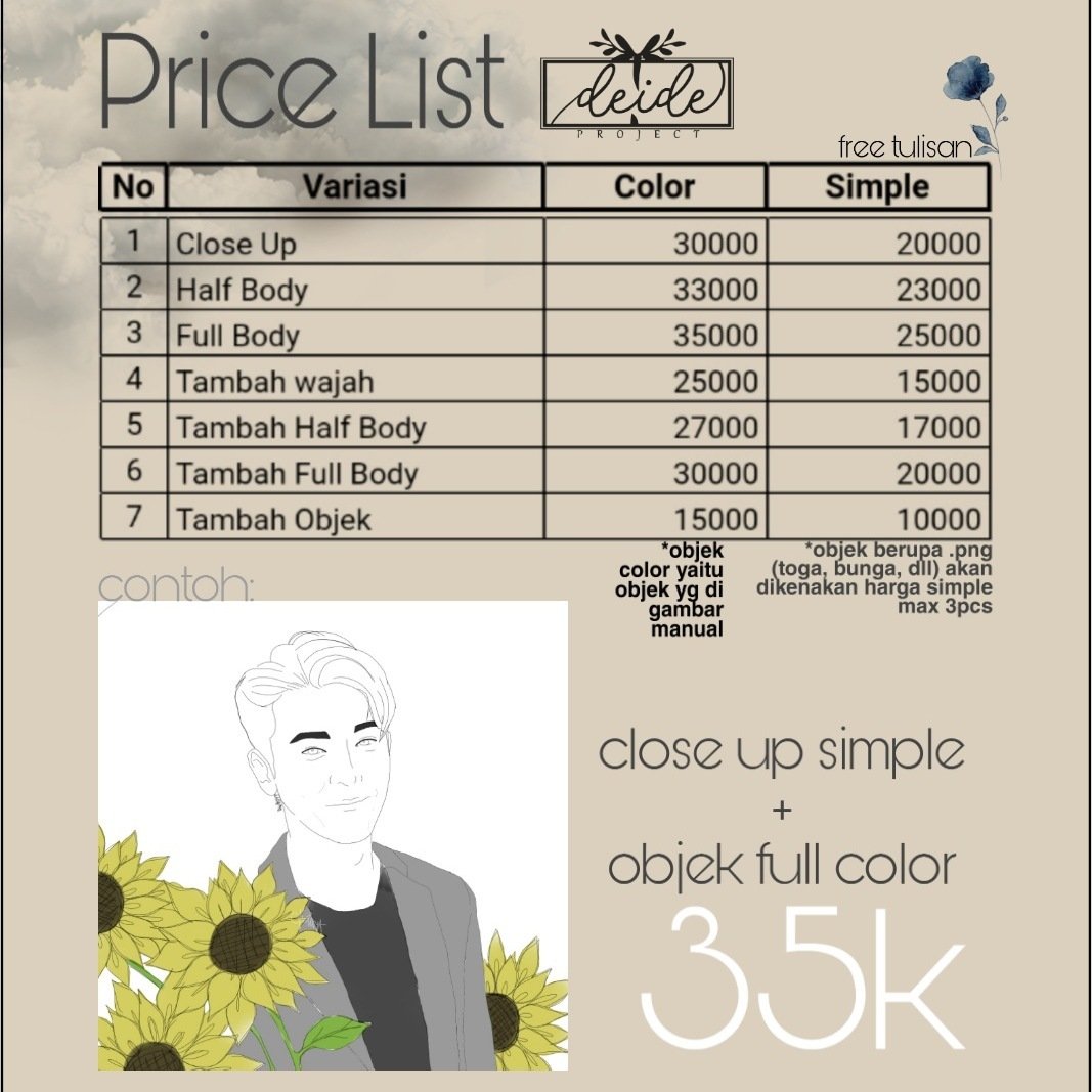 Detail Contoh Price List Nomer 54