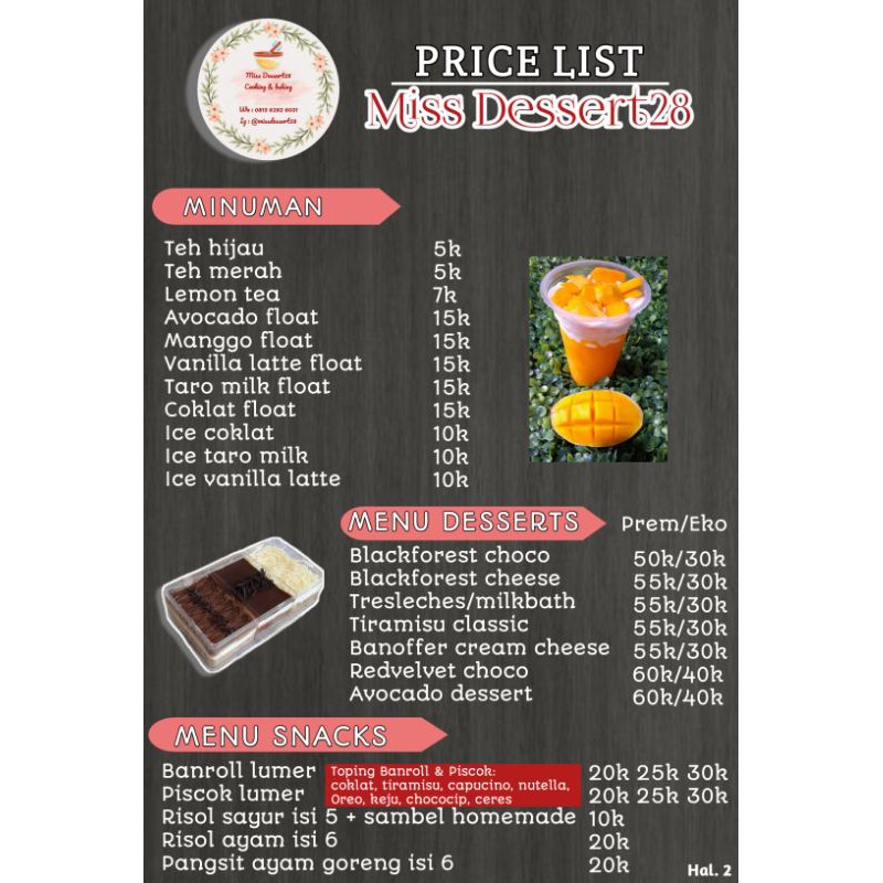 Detail Contoh Price List Makanan Nomer 9