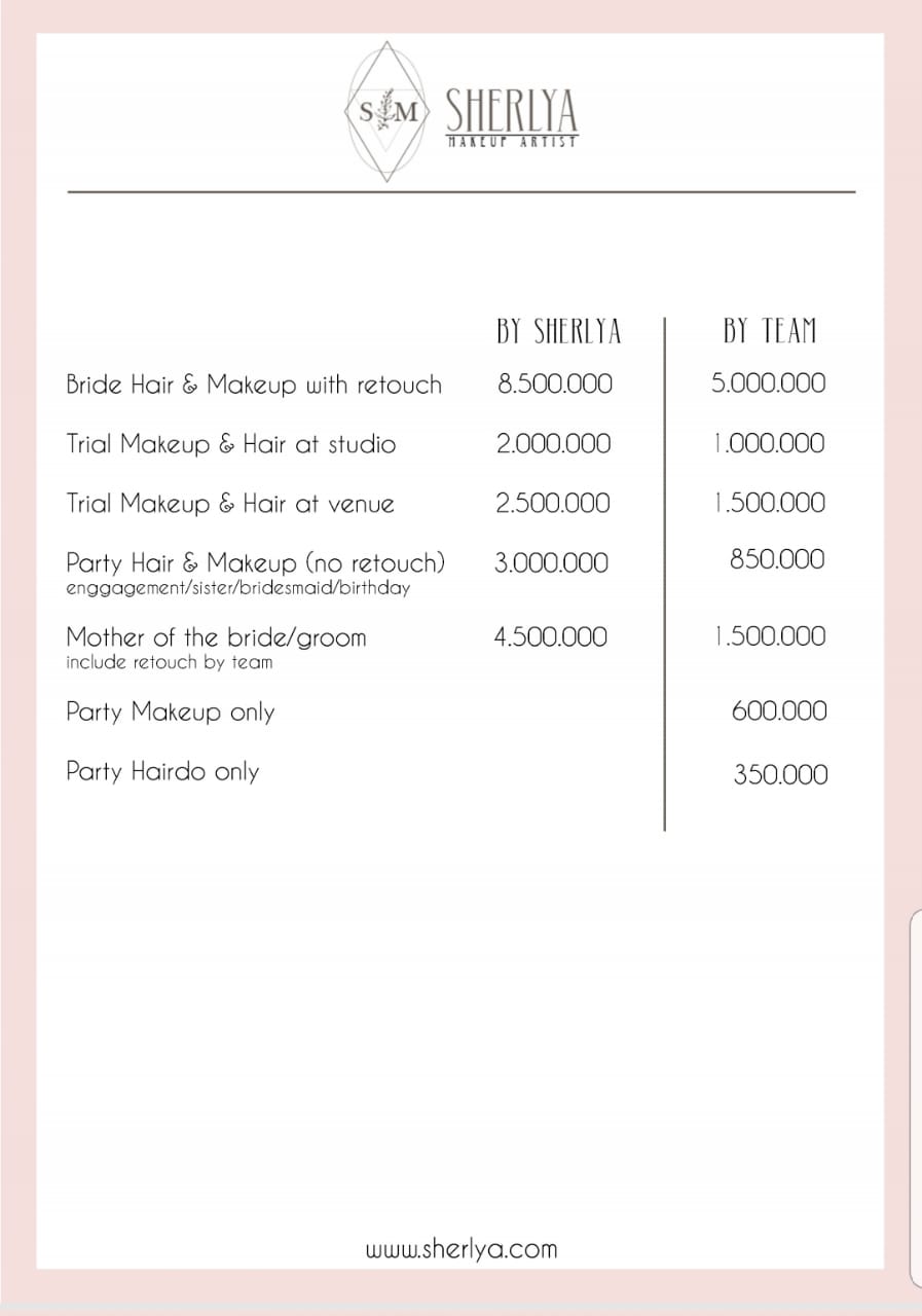 Detail Contoh Price List Makeup Nomer 21