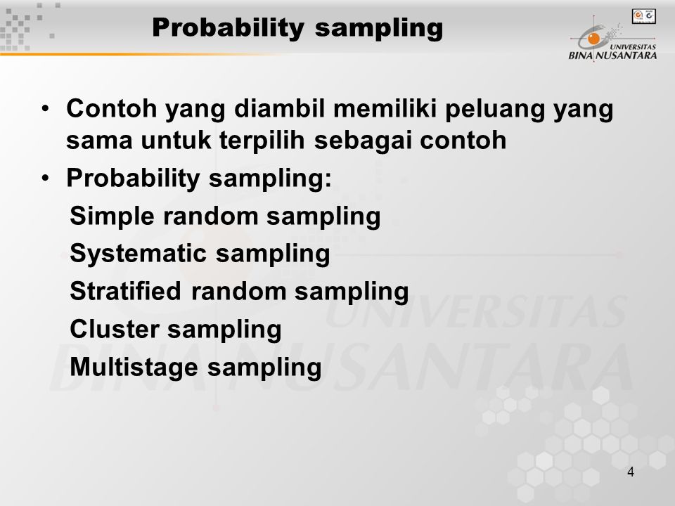 Detail Contoh Probability Sampling Nomer 4